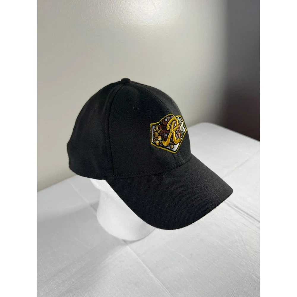 New Era 39THIRTY Rochester Red Wings Black Stretch Fit Hat Mens Large XLarge